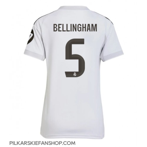 Koszulka piłkarska Real Madrid Jude Bellingham #5 Strój Domowy dla kobiety 2025-26 tanio Krótki Rękaw Koszulka piłkarska Real Madrid Jude Bellingham #5 Strój Domowy dla kobiety 2025-26 tanio Krótki Rękaw